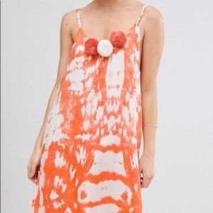 America & Beyond Tie Dye Maxi Beach Cover-up